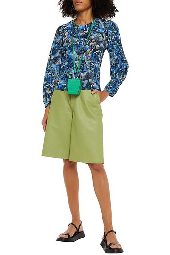 BAUM UND PFERDGARTEN Mylee floral-print crinkled crepe blouse