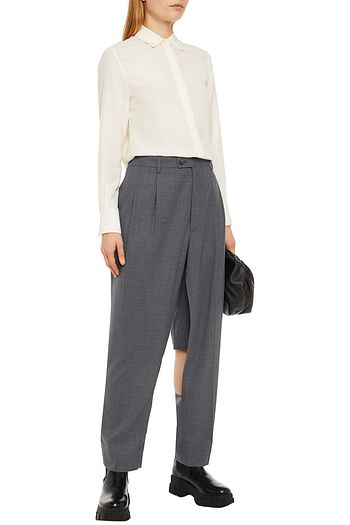 MAISON MARGIELA Wandelbare Hose mit geradem Bein aus einer Wollmischung