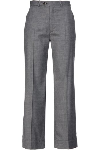 MAISON MARGIELA Hose mit weitem Bein aus Twill aus einer melierten Wollmischung