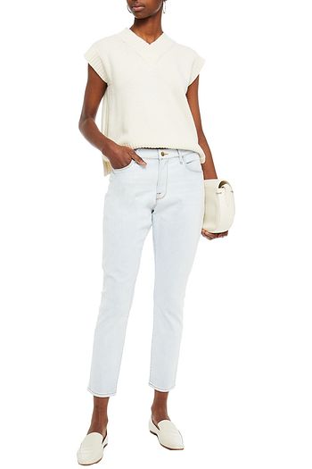 FRAME Le Skinny de Jeanne cropped high-rise skinny jeans