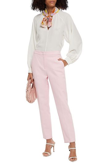 EMILIO PUCCI Schluppenbluse aus Crêpe de Chine aus Seide