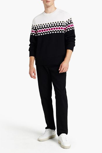 RAG & BONE Lloyd jacquard-knit merino wool sweater