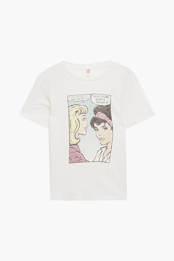 RE/DONE BY HANES Printed cotton-jersey T-shirt