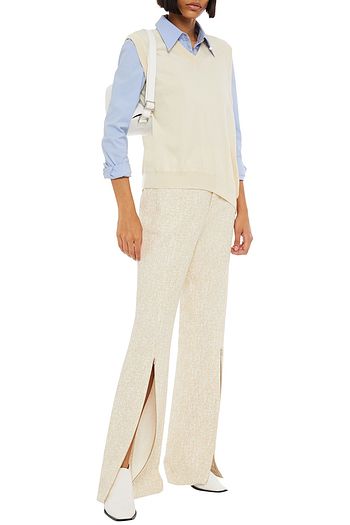 MAISON MARGIELA Asymmetrisches Oberteil aus einer Baumwoll-Kaschmirmischung