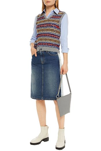 MAISON MARGIELA Paneled denim skirt