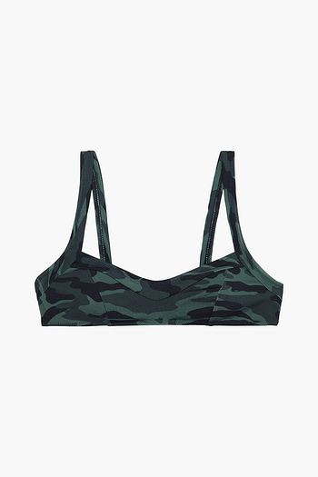 SOLID & STRIPED The Molly printed bikini top