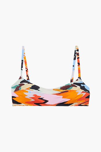 SOLID & STRIPED The Elsa printed bikini top
