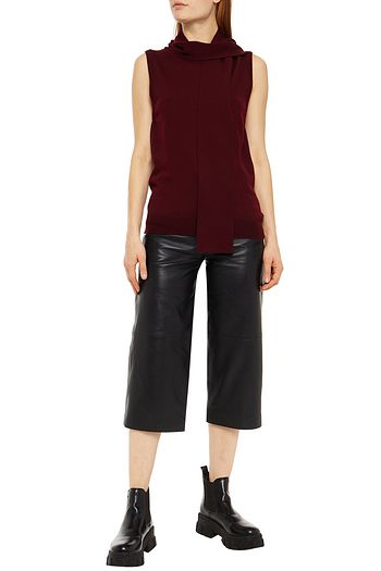 MAISON MARGIELA Tie-neck wool top
