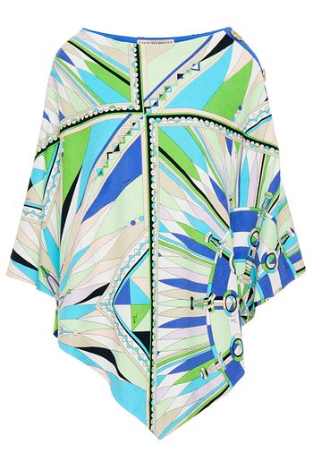 EMILIO PUCCI Printed cotton-blend terry coverup