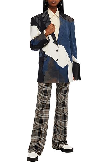MAISON MARGIELA Printed wool-blend twill blazer