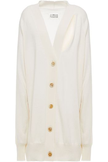 MAISON MARGIELA Oversized cutout cashmere cardigan