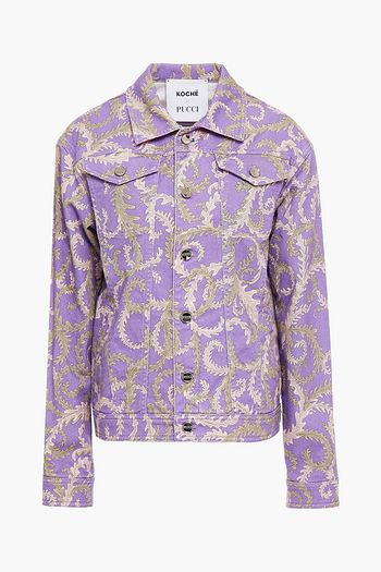 KOCHÉ X EMILIO PUCCI Jeansjacke mit Print