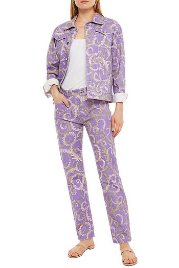 KOCHÉ X EMILIO PUCCI Jeansjacke mit Print