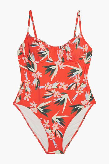 SOLID & STRIPED The Taylor floral-print swimsuit