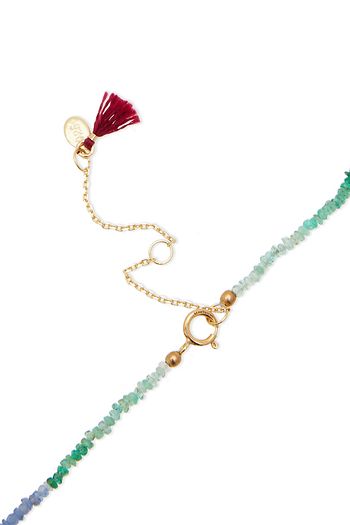 SHASHI Gold-tone multi-stone necklace
