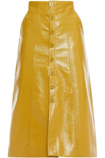 BAUM UND PFERDGARTEN Shaene crinkled faux leather midi skirt