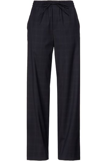 MAISON MARGIELA Checked wool-blend stretch-twill straight-leg pants