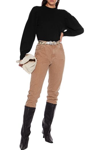 FRAME Finn pleated cashmere sweater