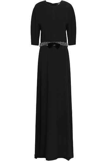 LANVIN Embellished satin-crepe gown