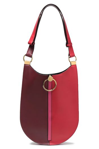 MARNI Earring medium zip-detailed leather shoulder bag