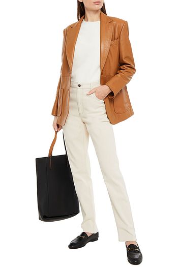 BRUNELLO CUCINELLI Hoch sitzende Jeans mit schmalem Bein und Zierperlen