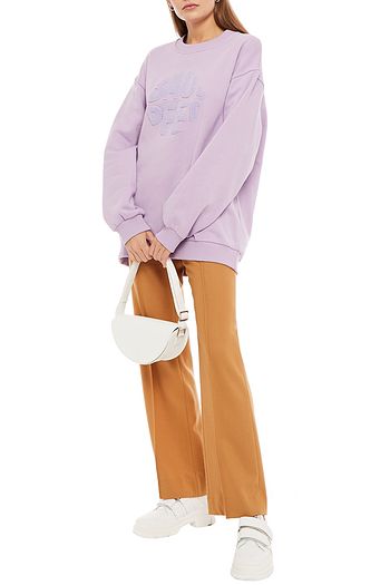 BAUM UND PFERDGARTEN Jimi embroidered cotton-fleece sweatshirt