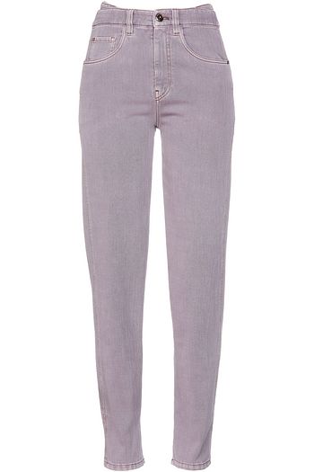 BRUNELLO CUCINELLI Hoch sitzende Jeans mit schmalem Bein und Zierperlen