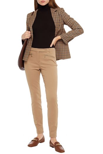 LORO PIANA Cotton-blend twill slim-leg pants