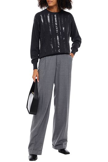 BRUNELLO CUCINELLI Sequin-embellished cashmere sweater