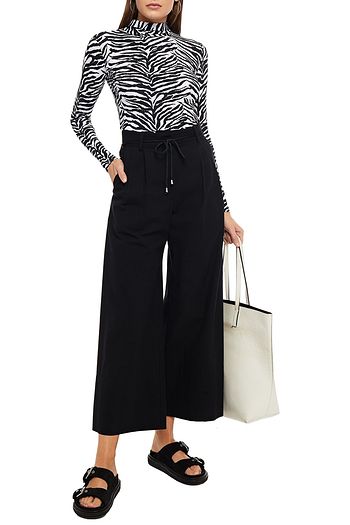 BAUM UND PFERDGARTEN Cropped cotton wide-leg pants
