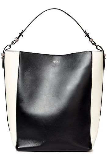 EMILIO PUCCI Color-block leather tote