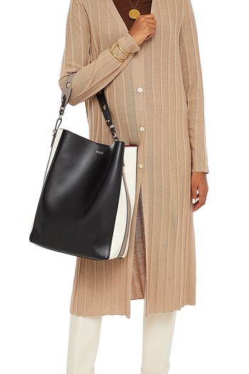 EMILIO PUCCI Color-block leather tote