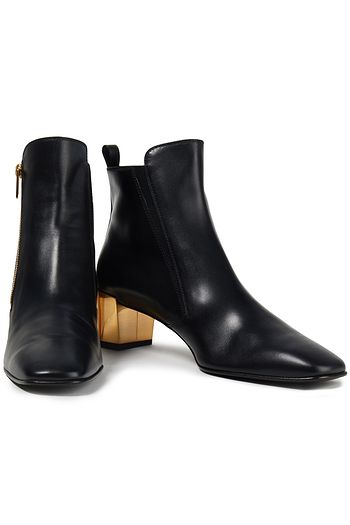 ROGER VIVIER Polly leather ankle boots