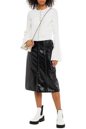 3.1 PHILLIP LIM Ruffle-trimmed merino wool-blend cardigan
