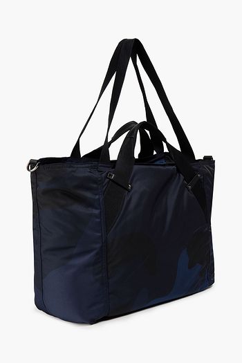 VALENTINO GARAVANI Leather-trimmed camouflage-print tote