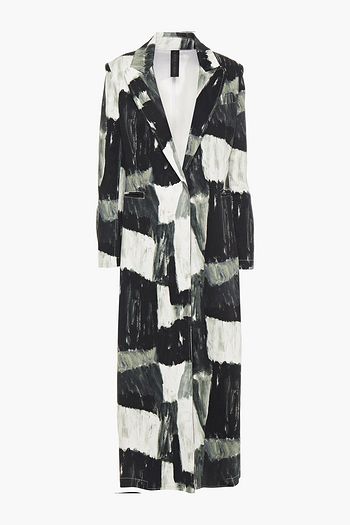 NORMA KAMALI Printed denim coat