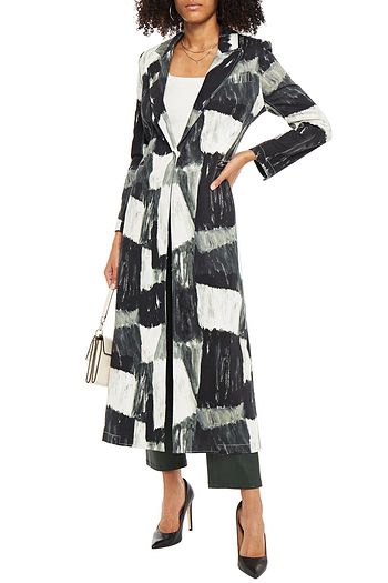 NORMA KAMALI Printed denim coat