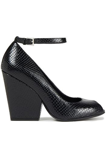 MICHAEL KORS COLLECTION Snake-effect leather pumps
