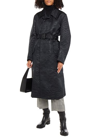 MAISON MARGIELA Mantel aus geprägtem Satin mit Gürtel