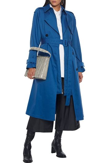 THEORY Belted gabardine trench coat