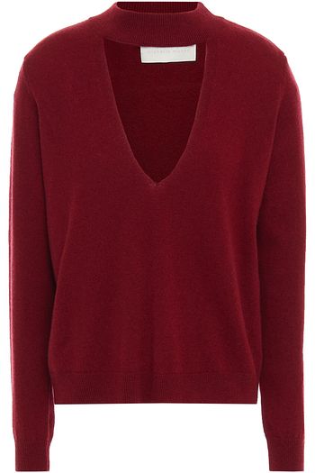 MICHELLE MASON Cutout wool and cashmere-blend sweater