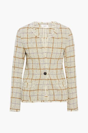 ISABEL MARANT ÉTOILE Lyra checked wool-blend bouclé-tweed jacket