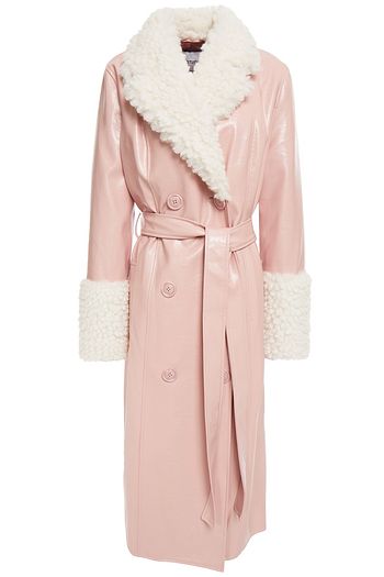 STAND STUDIO Genesis double-breasted faux leather coat