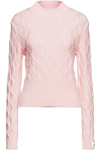 PERFECT MOMENT Appliquéd merino wool turtleneck sweater