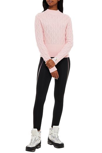 PERFECT MOMENT Appliquéd merino wool turtleneck sweater