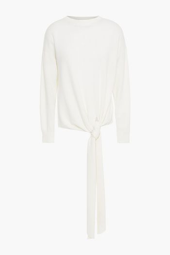 MICHELLE MASON Knotted wool and cashmere-blend sweater