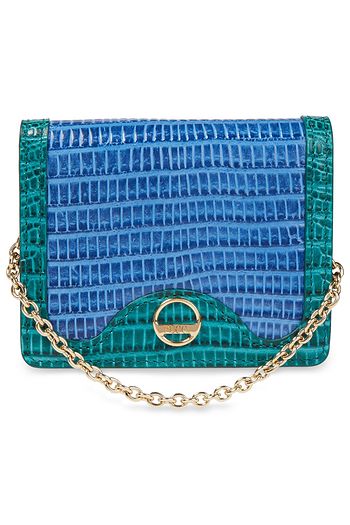 EMILIO PUCCI Two-tone lizard-effect leather wallet
