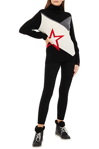 PERFECT MOMENT Merino wool-blend leggings
