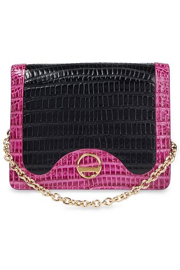 EMILIO PUCCI Two-tone lizard-effect leather wallet