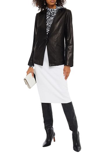 MICHELLE MASON Leather blazer
